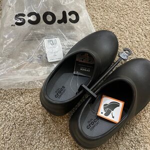 CROCS Women's Black Work Clogs Mules